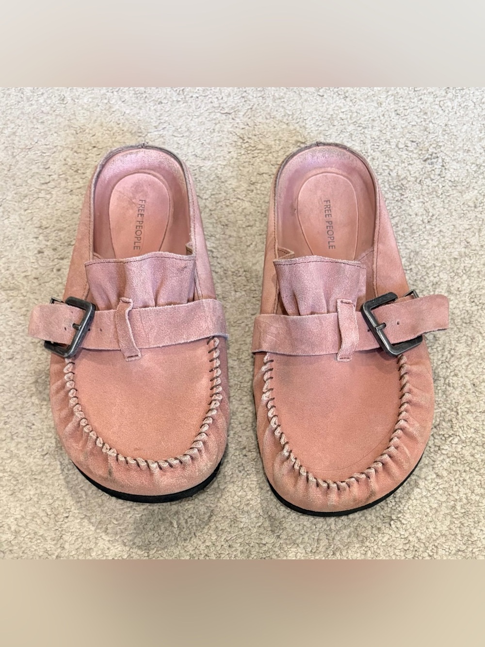 Free People After Riding Mules, Women’s Size 8.5 Rose Loafers w/ Side Buckle